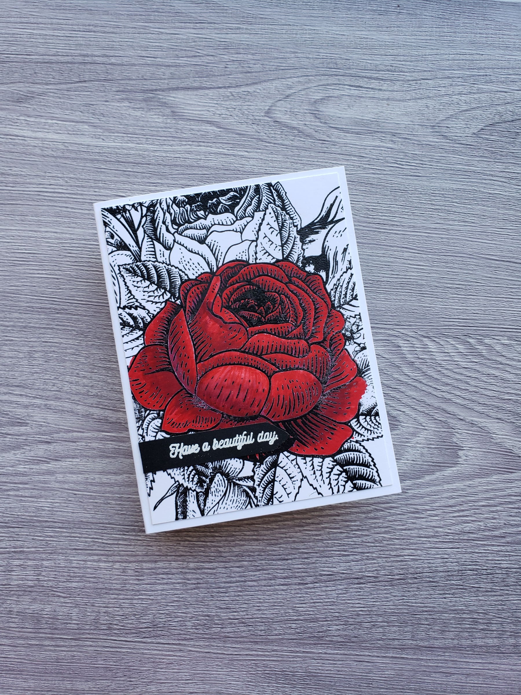 Guest designer Daniel West creating with Brutus Monroe's Enchanted Rose background stamp