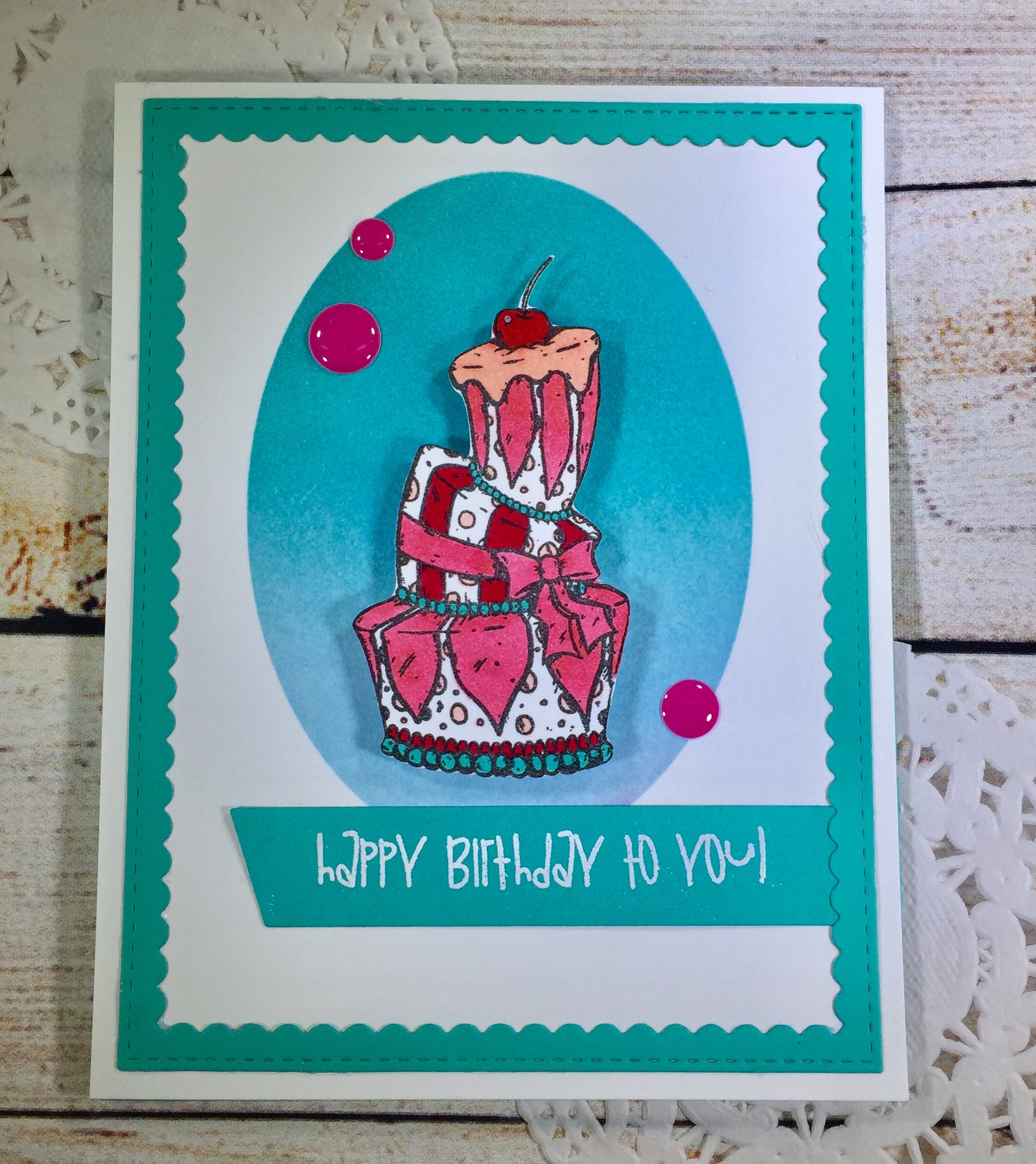 Let’s Eat Cake Card using Simple Blend