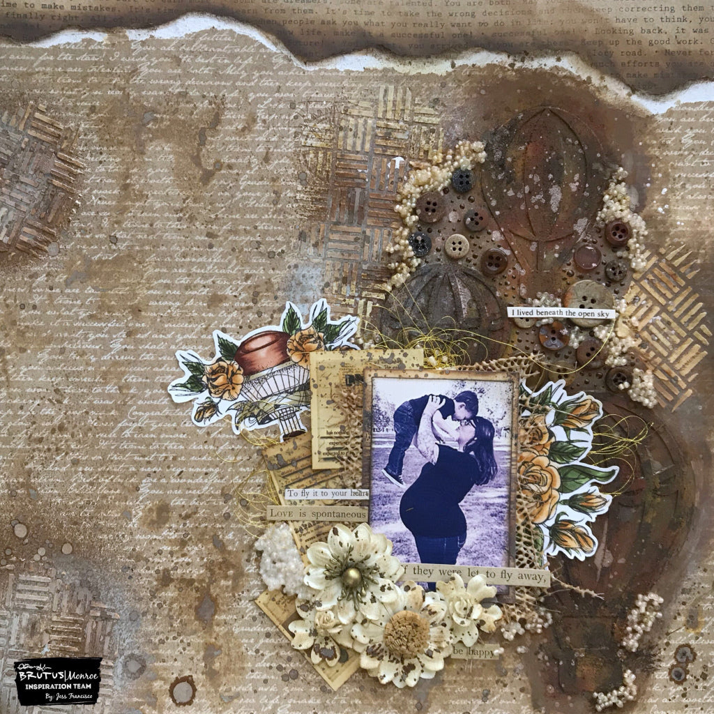 Grunge Glam Mixed Media Layout with Jess