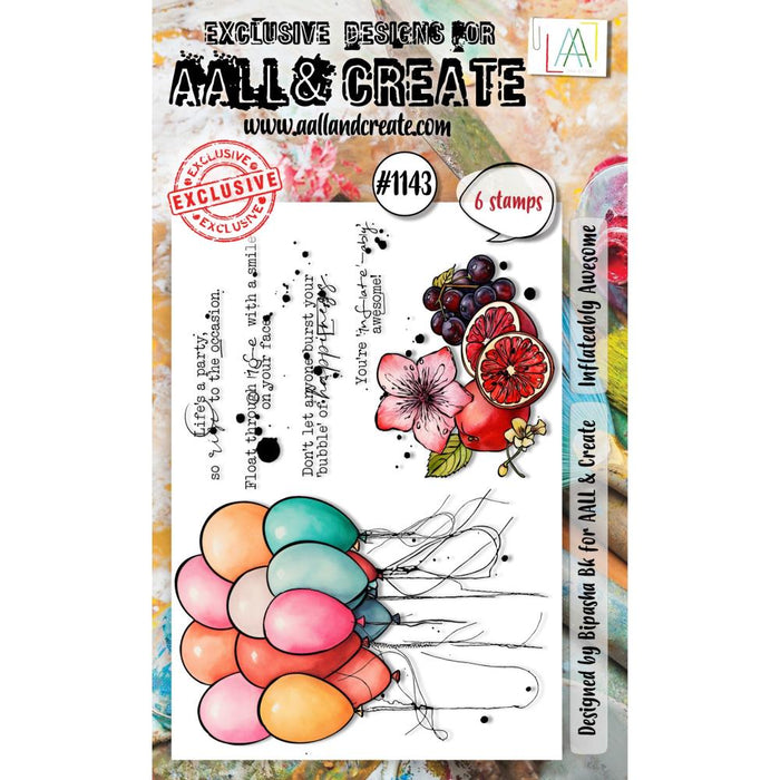 AALL And Create A6 Photopolymer Clear Stamp Set | Inflateably Awesome