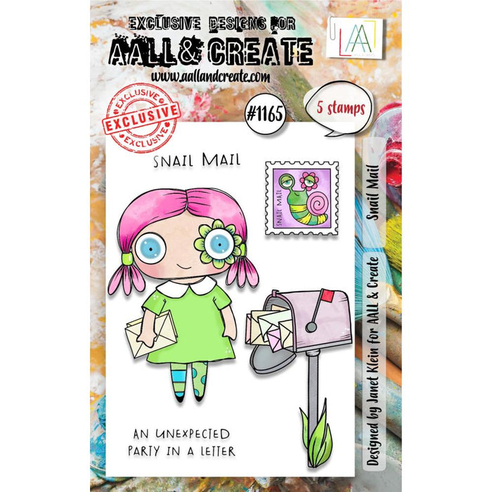 AALL And Create A7 Photopolymer Clear Stamp Set | Snail Mail