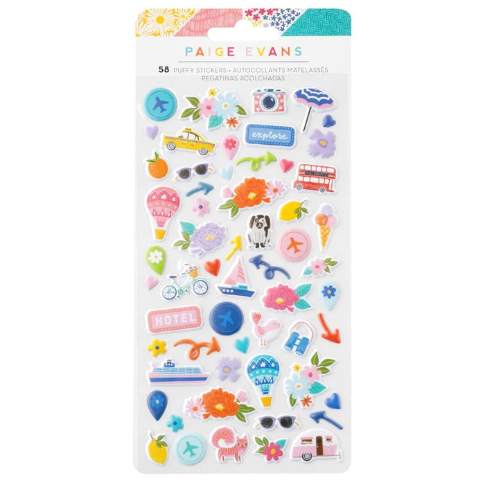 Paige Evans Adventurous Puffy Stickers