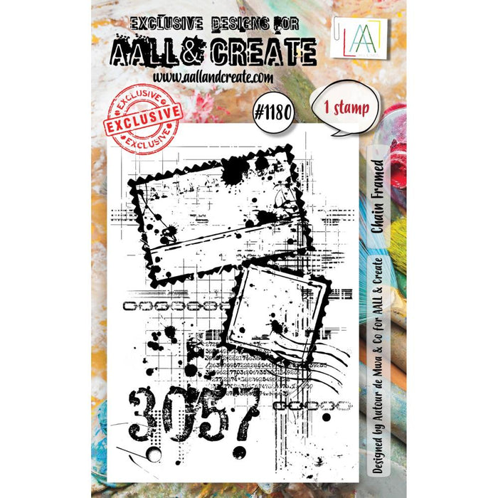 AALL And Create A7 Photopolymer Clear Stamp Set | Chain Framed