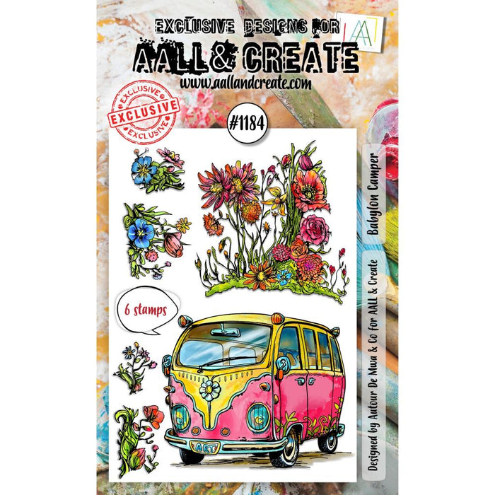 AALL And Create A6 Photopolymer Clear Stamp Set | Babylon Camper