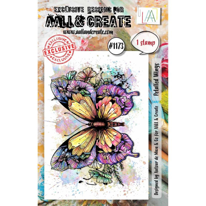 AALL And Create A7 Photopolymer Clear Stamp Set | Petalled Wings