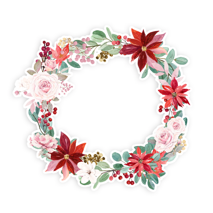 Pretty Little Studio - Sugar Plum Christmas Wreath - Large 11" Die-Cut - 1 pc 