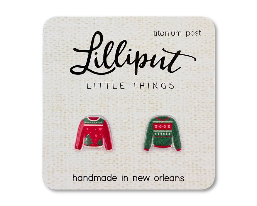 Lilliput Little Things - Christmas Ugly Sweater Earrings