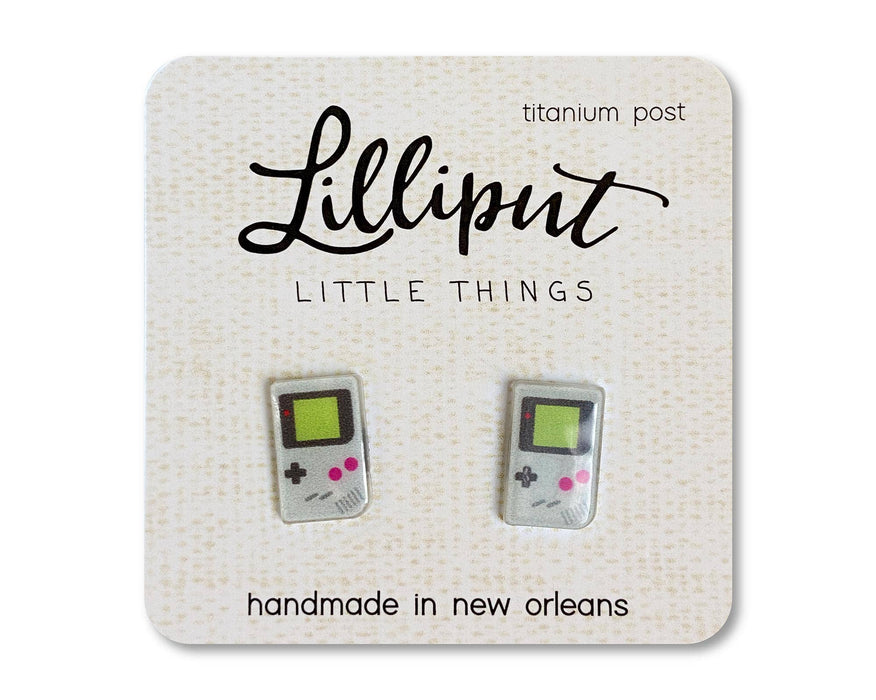 Lilliput Little Things - Retro Handheld Video Game Earrings