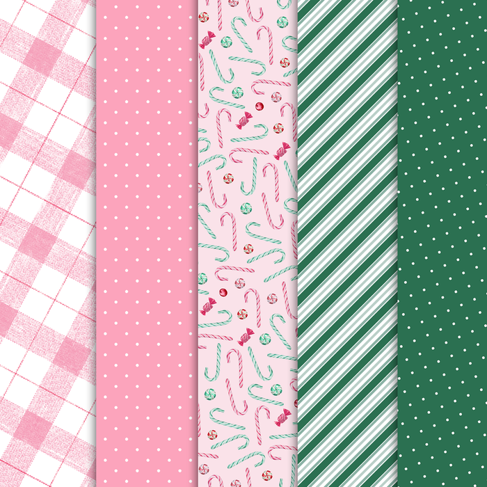 Pretty Little Studio - Sugar Plum Christmas 6x6 ACCENT Paper Pack (Single-Sided)