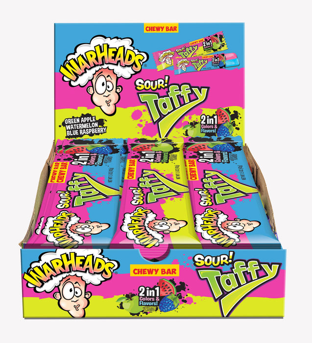 Warheads Sour! Taffy 2-1, 1.5oz