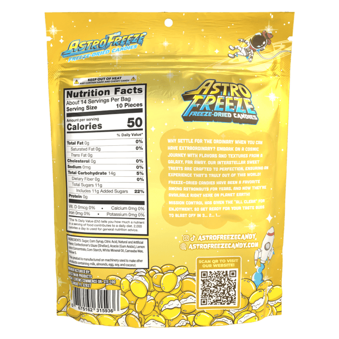 Astro Freeze, Lunar Lemons Freeze Dried Candy 5.29oz