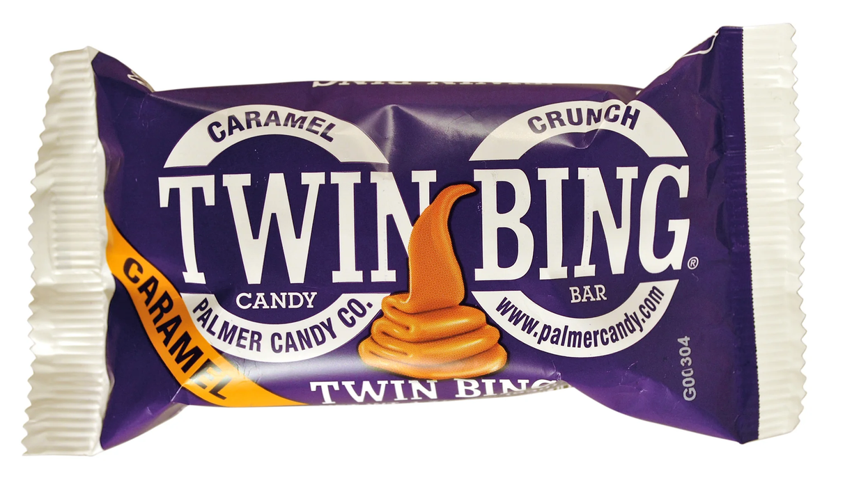 Palmer Twin Bing Caramel Candy Bar, 1.87oz