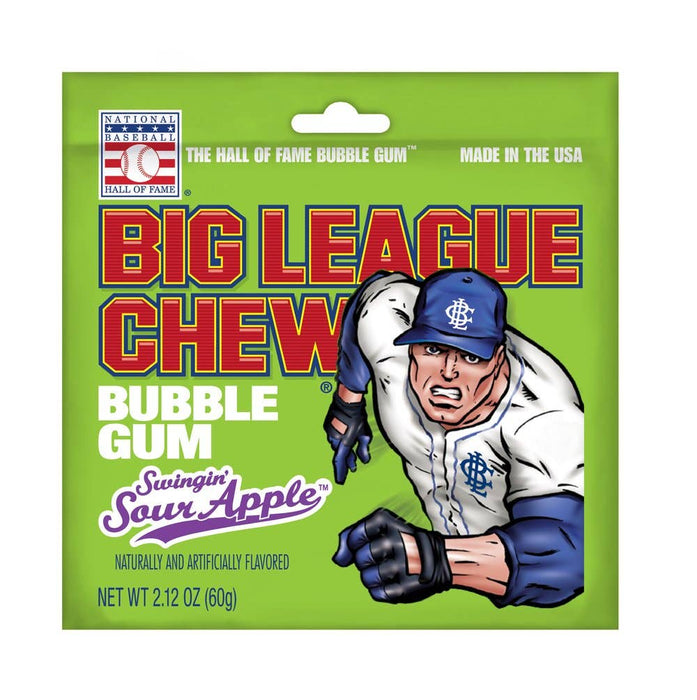 Big League Chew Sour Apple Bubble Gum