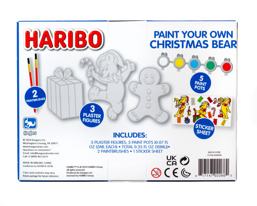 Haribo Paint Your Own Christmas Gummy Bears 3pk