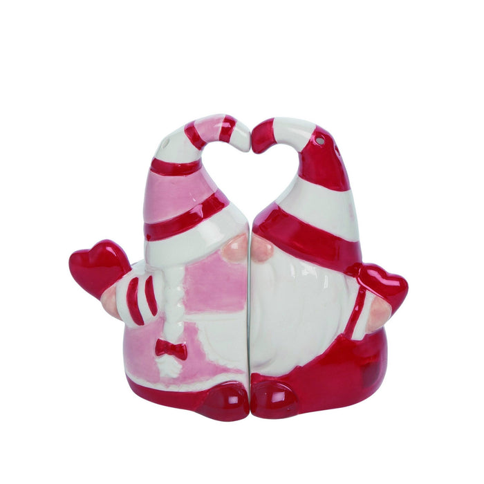 Valentines Kissing Gnomes Salt Pepper Shaker Set