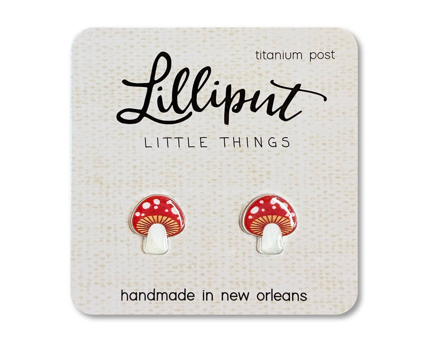 Lilliput Little Things - Mushroom Earrings