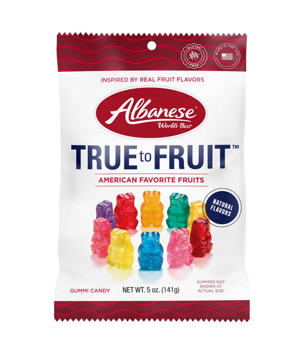 Gummi Bears, True to Fruit American Flavors, 5oz Bag