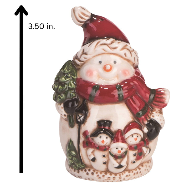 Christmas Snowman Salt and Pepper Shaker Set of 2