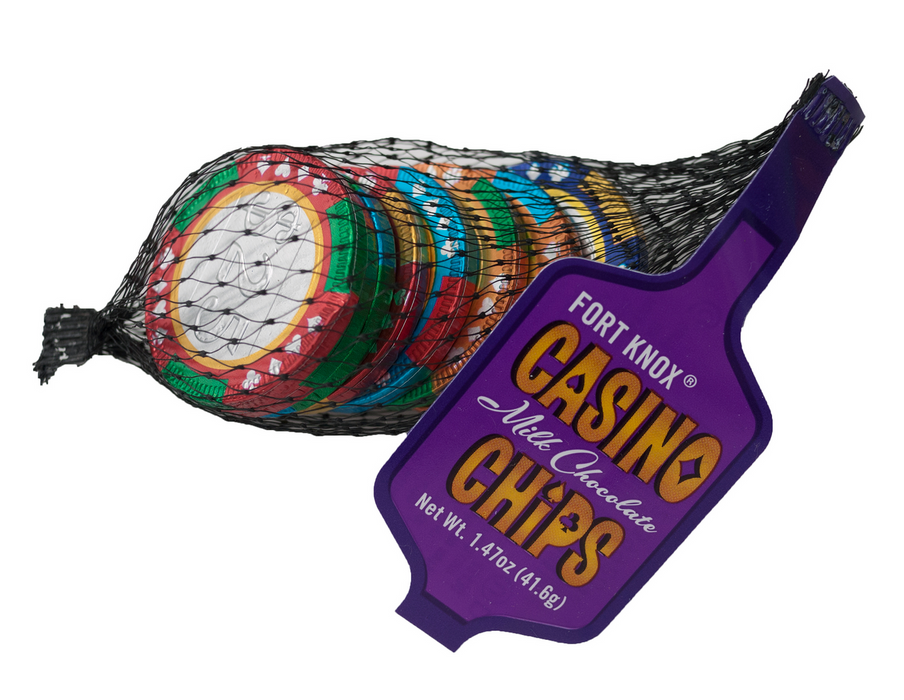 Fort Knox Chocolate Casino Chips 1.47oz Mesh Bag