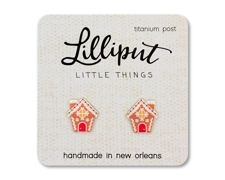 Lilliput Little Things - Gingerbread House Earrings