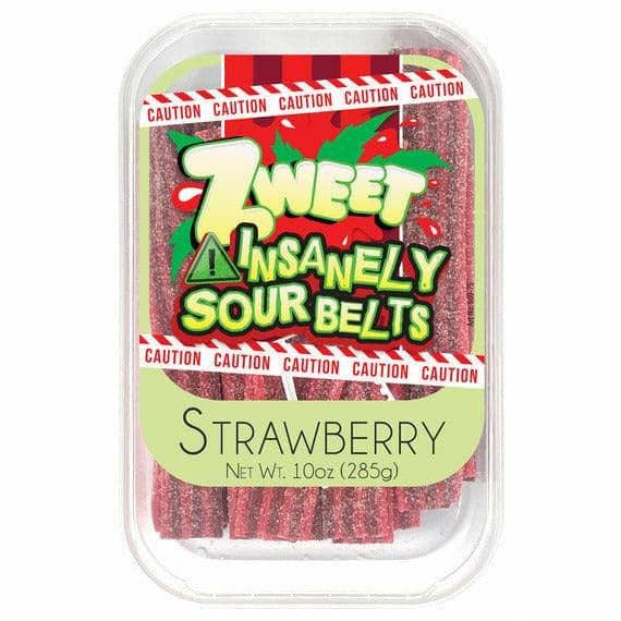 Insanely Sour Strawberry Belts