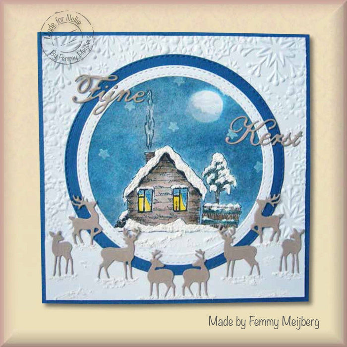 Ecstasy Crafts Distributing - 3D Embossing Folder -  Snowflake Frame