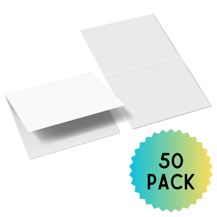 A2 Card Bases Pre Cut & Pre Scored - 50 Pack