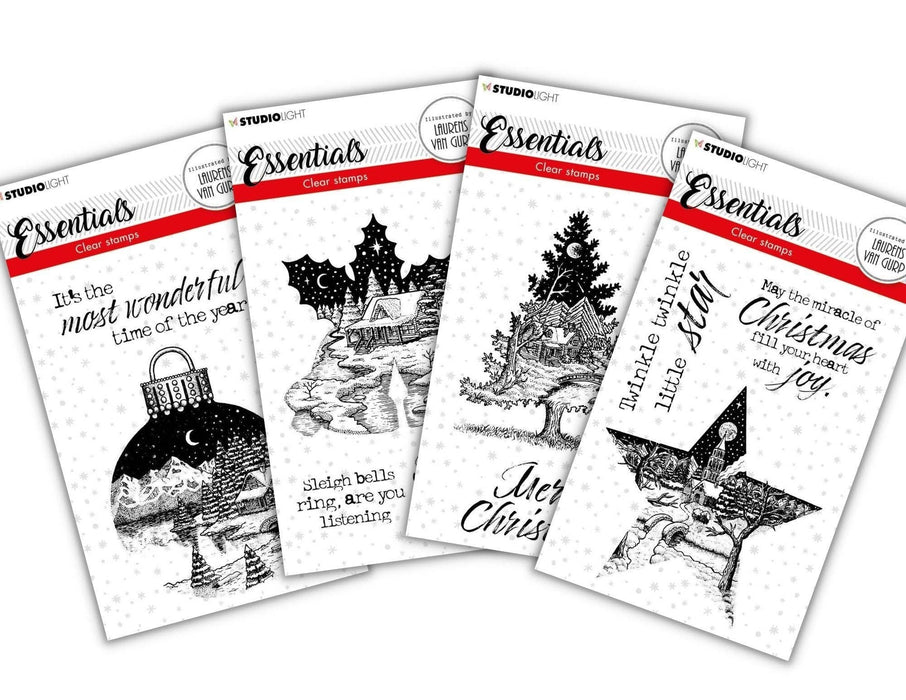 Ecstasy Crafts Distributing - Studio Light Essential Stamps Christmas Stamps Set of 4