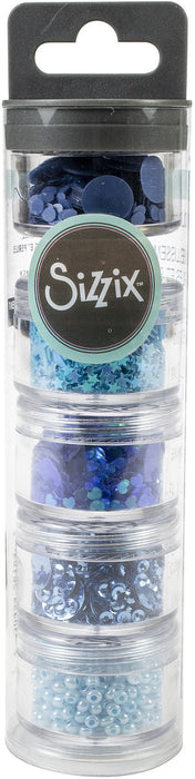 Sizzix Sequins & Beads 5/Pkg-Bluebell, 5g Per Pot