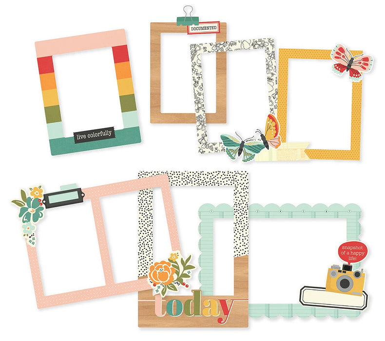 Hello Today Layered Chipboard Frames Die-Cuts-