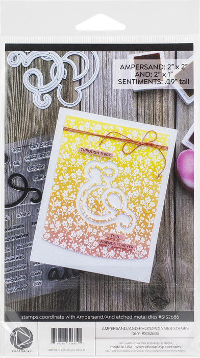 PhotoPlay Say It With Stamps Clear Stamps-Ampersand/And