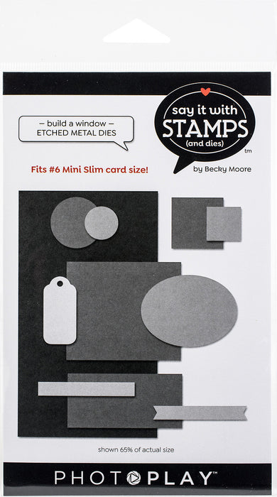 PhotoPlay Say It With Stamps Die Set-#6 Build A Window