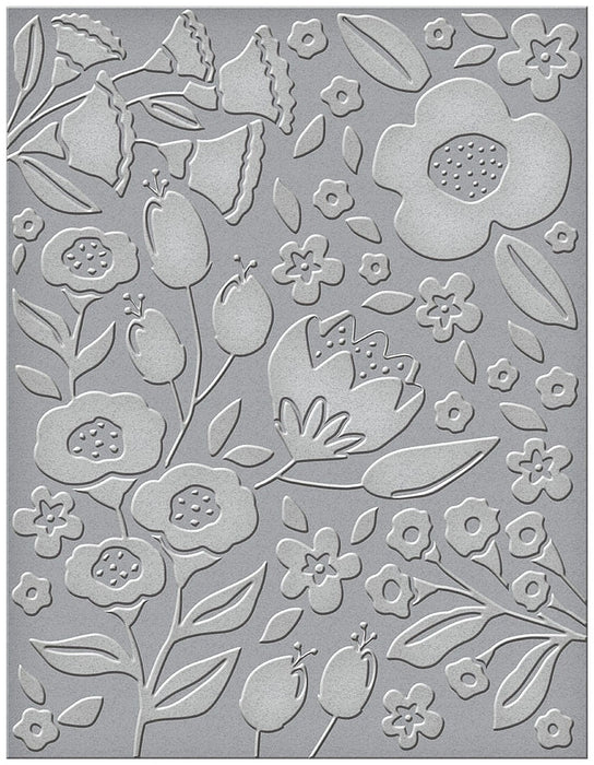 Spellbinders Embossing Folder-Simply Perfect Florets