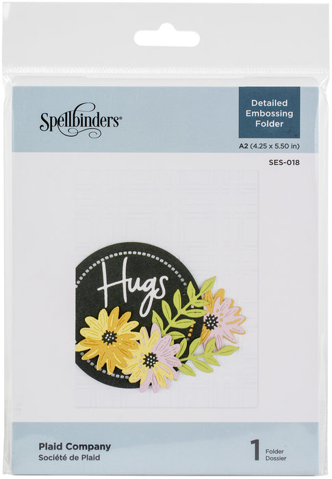 Spellbinders Embossing Folder-Plaid Company