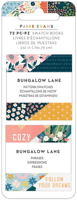 Paige Evans Bungalow Lane Mini Swatch Books 2"X2" 2/Pkg, 36 Sheets