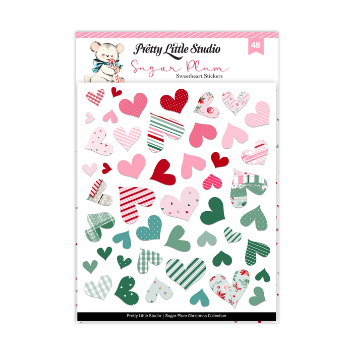 Pretty Little Studio - Sugar Cookies Heart Christmas Stickers  