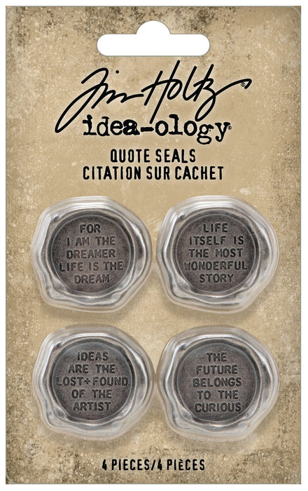 Idea-Ology Metal Quote Seals 4/Pkg