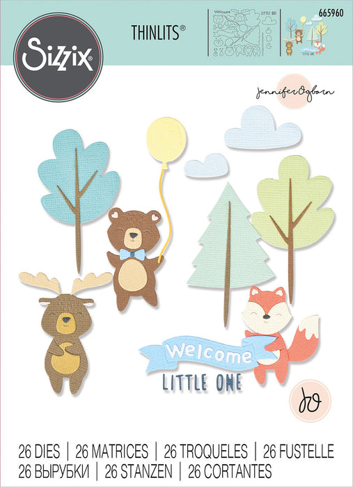 Sizzix Thinlits Dies By Jennifer Ogborn 26/Pkg-Woodland Baby