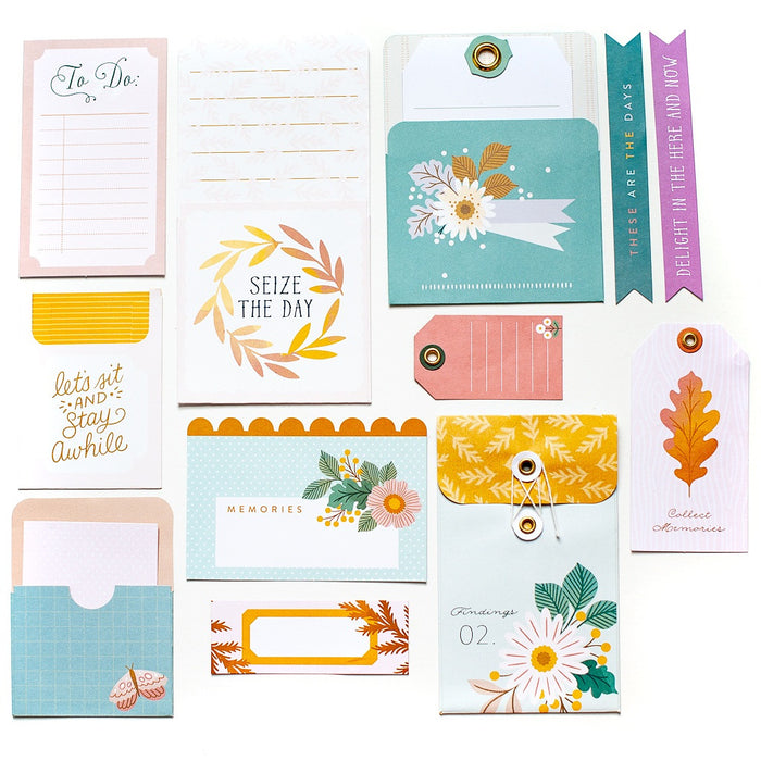 PinkFresh Journaling Bits 12/Pkg-Good Times