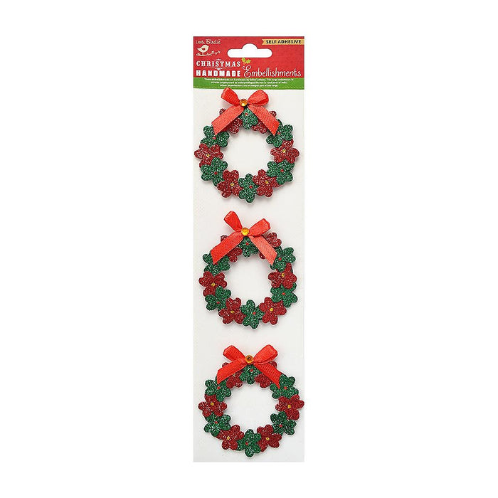 Little Birdie Christmas Wreath 3/Pkg-Wreath