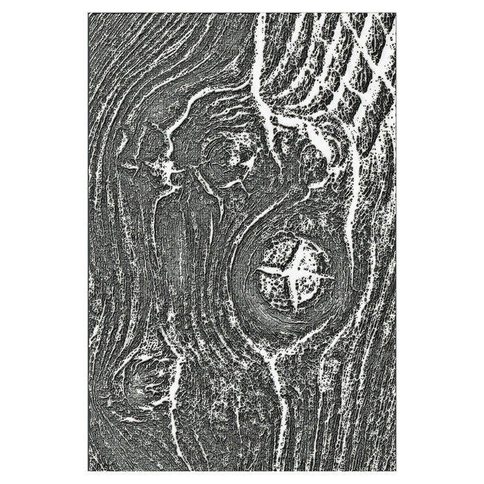 Sizzix 3D Texture Fades Embossing Folder By Tim Holtz-Woodgrain