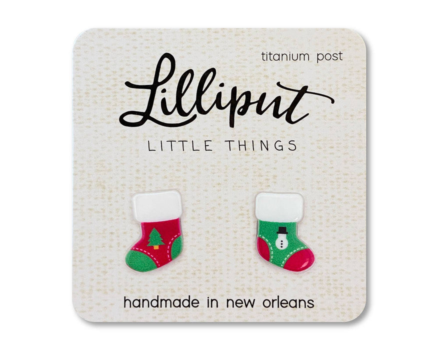 Lilliput Little Things - Christmas Stocking Earrings