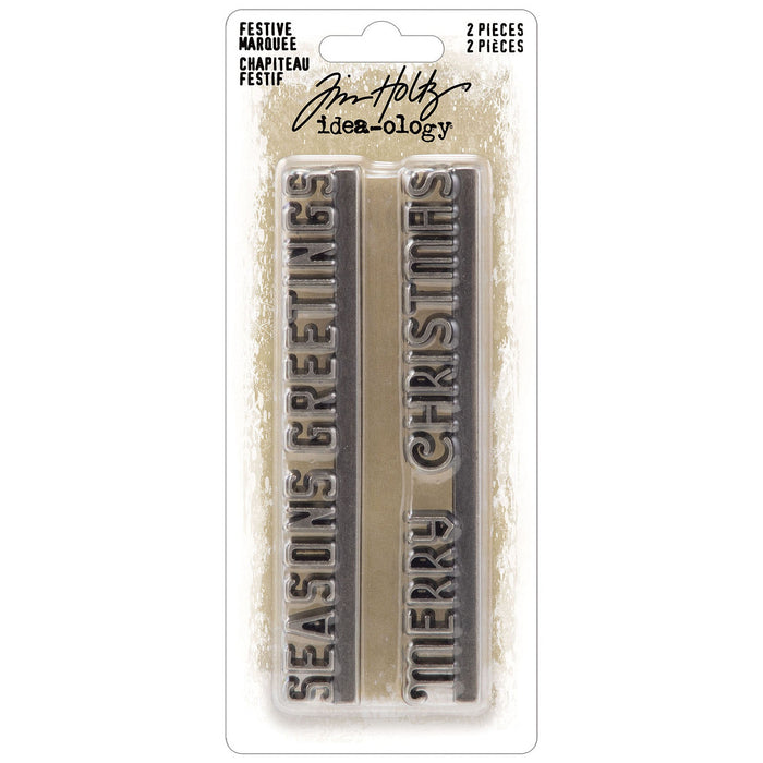 Tim Holtz Idea-Ology Festive Marquee-2/Pkg