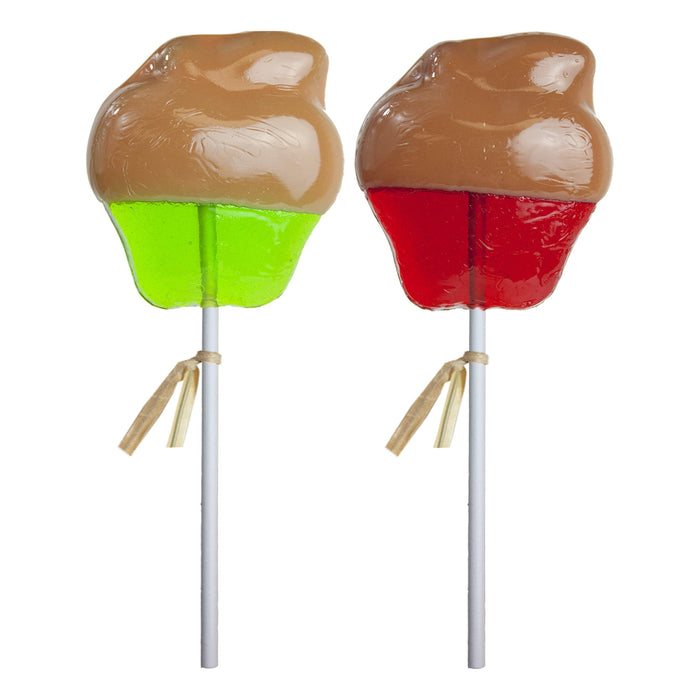 Caramel Apple Dipped Lollipops