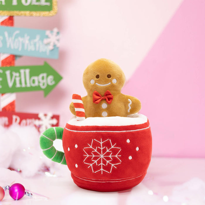 Peek-A-Boo Plush - Gingerbread in Hot Cocoa