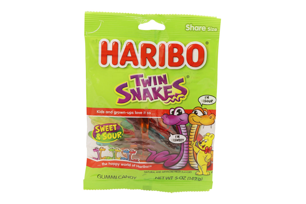 Haribo Twin Snakes, 5oz