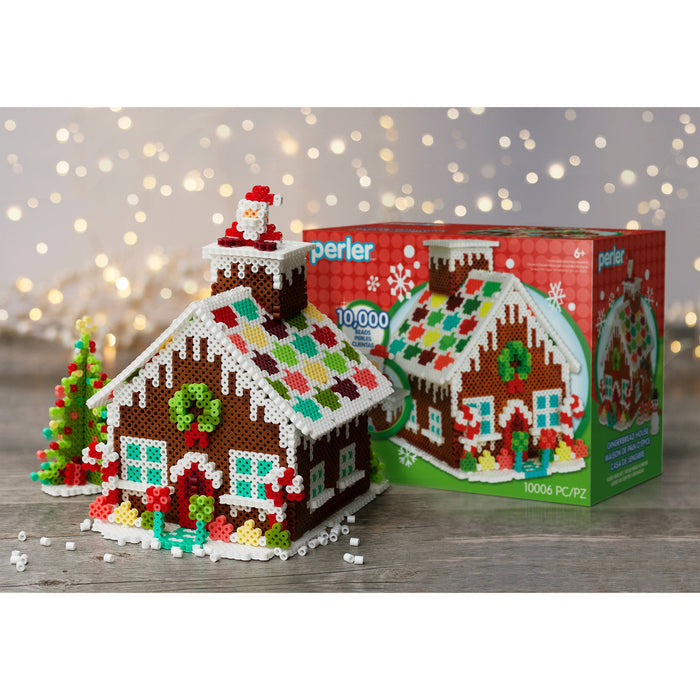 Perler Beads Christmas Gingerbread House