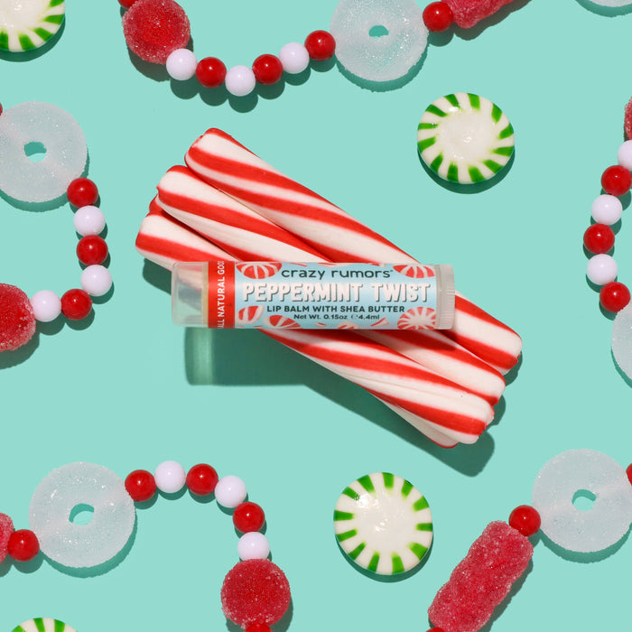 Crazy Rumors - Peppermint Twist Lip Balm - Holiday