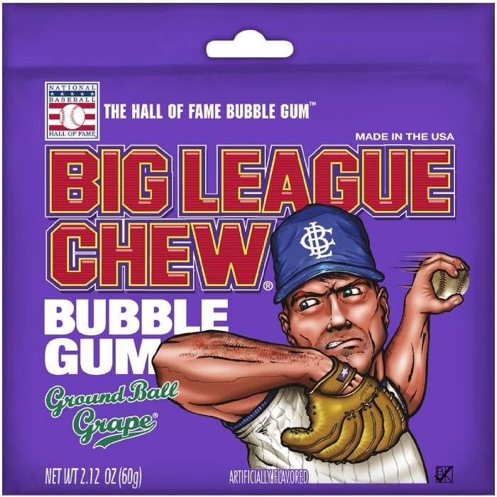 Big League Chew Grape Bubble Gum,