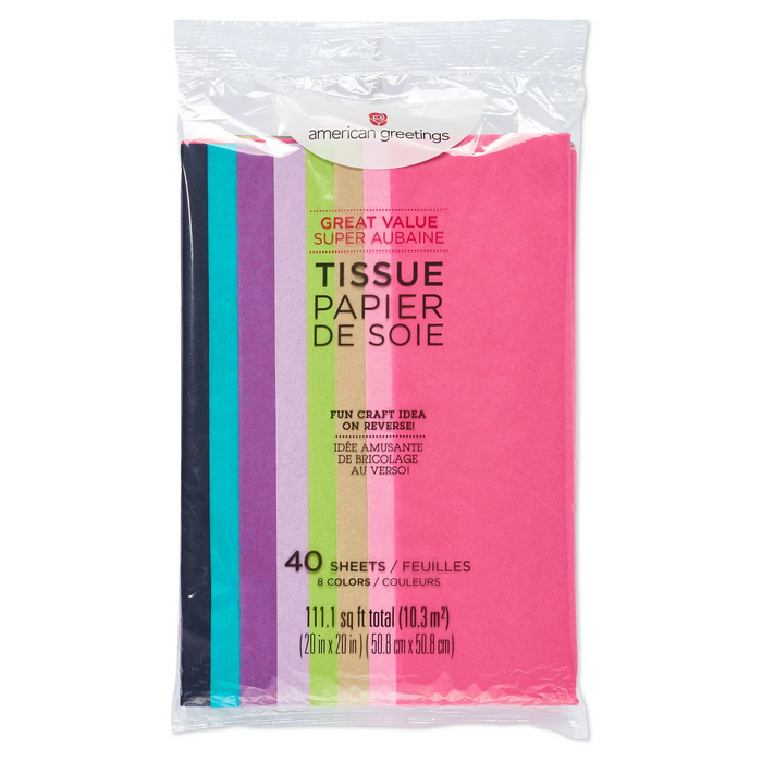 Tissue Paper Mix Colors 40 Sheet